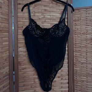Black lace bodysuit